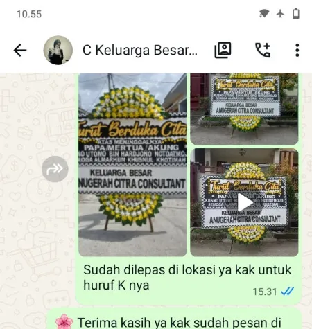 Pengiriman Papan Bunga Duka Grand Indonesia